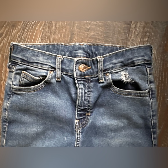 High Rise Ripped Top Shop Blue jeans - Picture 2 of 5